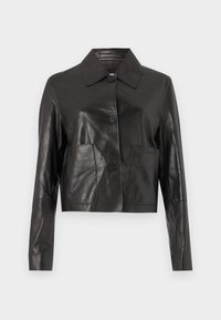 JACKET - Kožená bunda - black