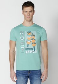 Koroshi SHORT SLEEVE  - Printtipaita - menta   mint