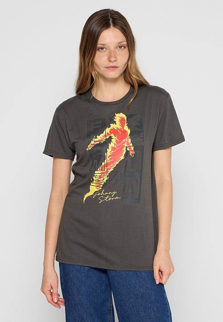 Marvel T-shirt print donkergrijs