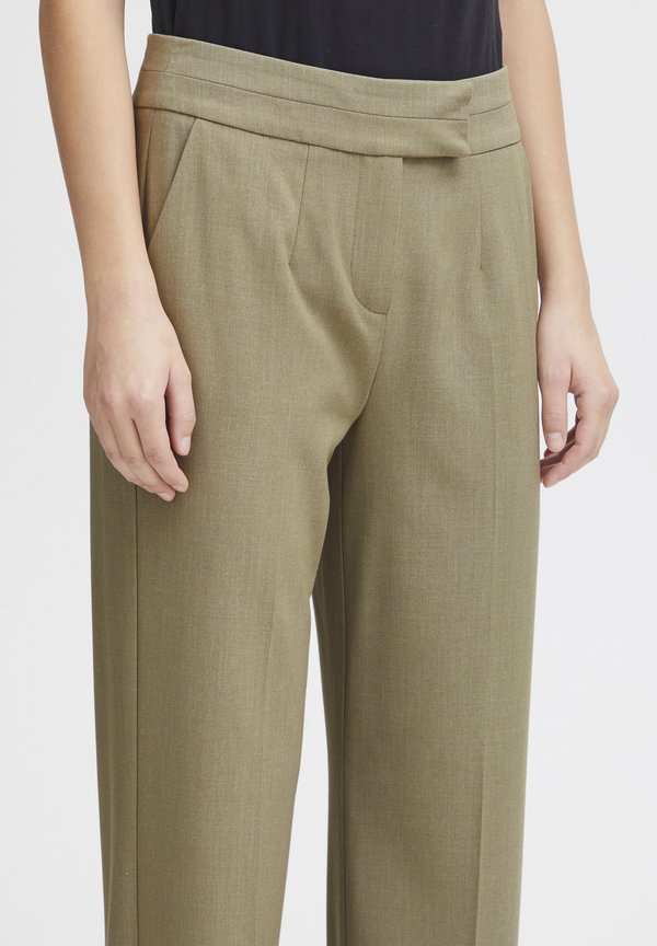 BYDANTA - Trousers - aloe melange4