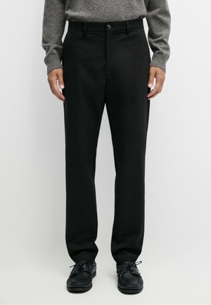 Massimo Dutti, Trousers - black