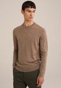 WE Fashion Stickad tröja - brown