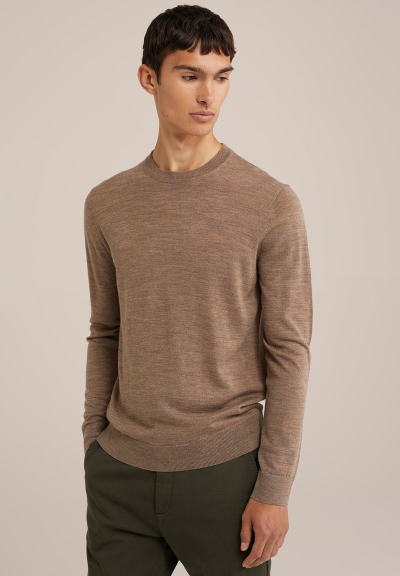 WE Fashion Stickad tröja - brown