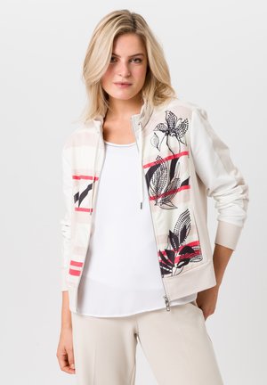 Zip-up sweatshirt - lobster sand ecru