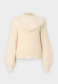 VILA VIBOOBA FRILL - Maglione - birch