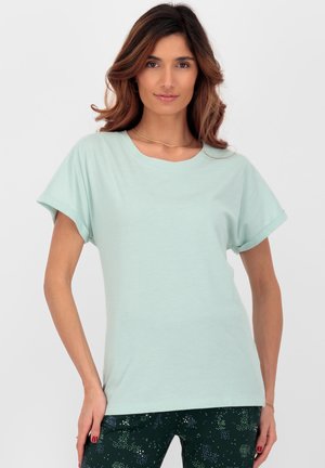 MALAIKAAK KURZARM - T-shirt basic - fresh mint melange