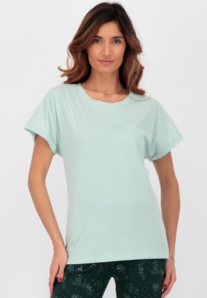 MALAIKAAK KURZARM - T-Shirt basic - fresh mint melange