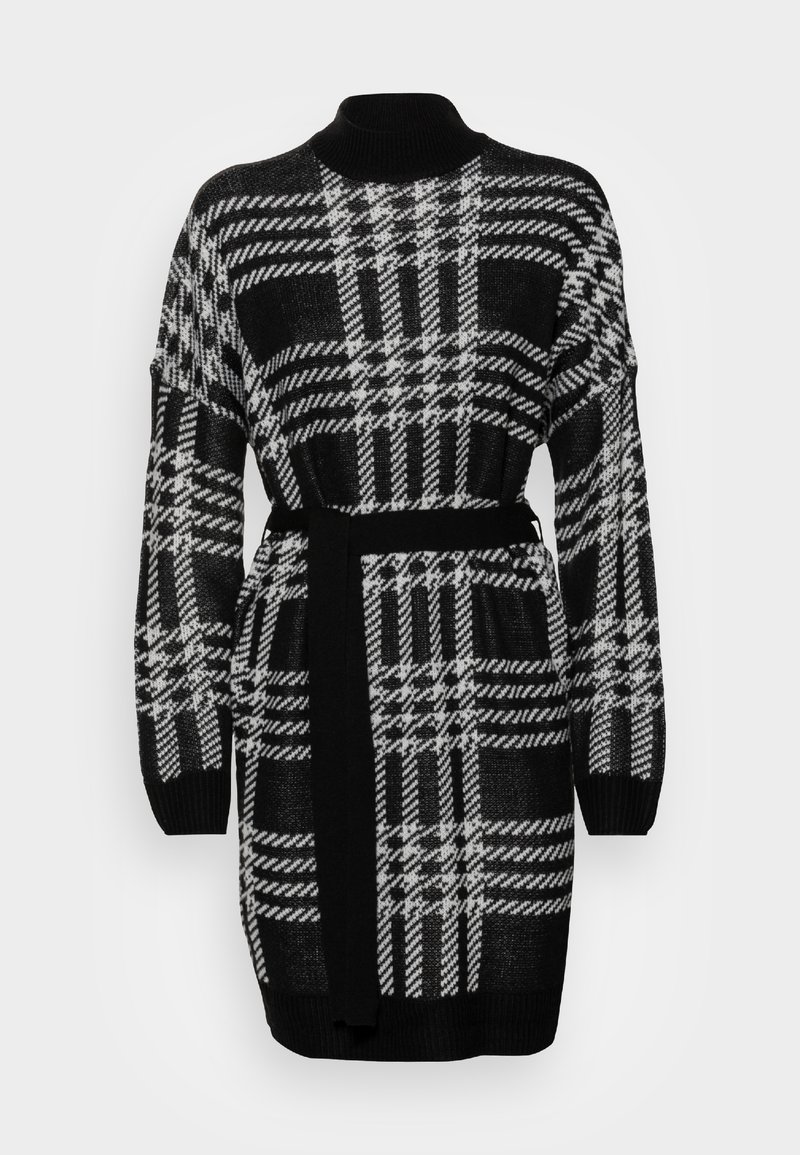 Noisy May Tall NMSQUARE HIGH NECK BELT DRESS Jumper dress black