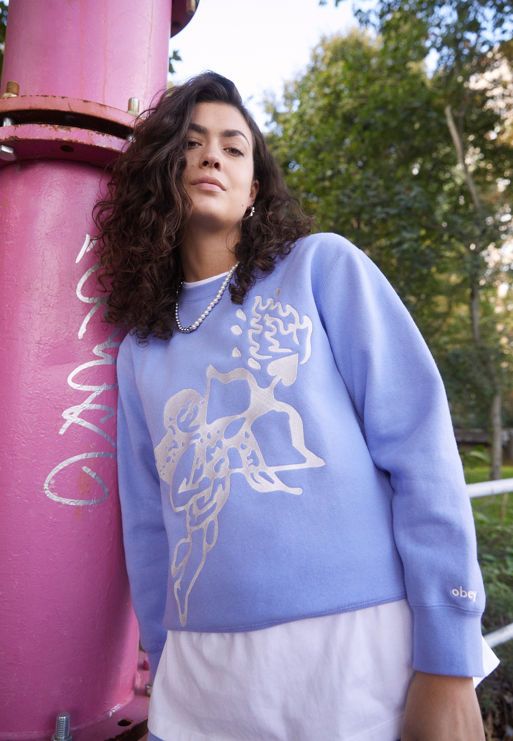 Obey Clothing CUPID CREW - Sweatshirt - digital violet/lilac - Zalando.ie