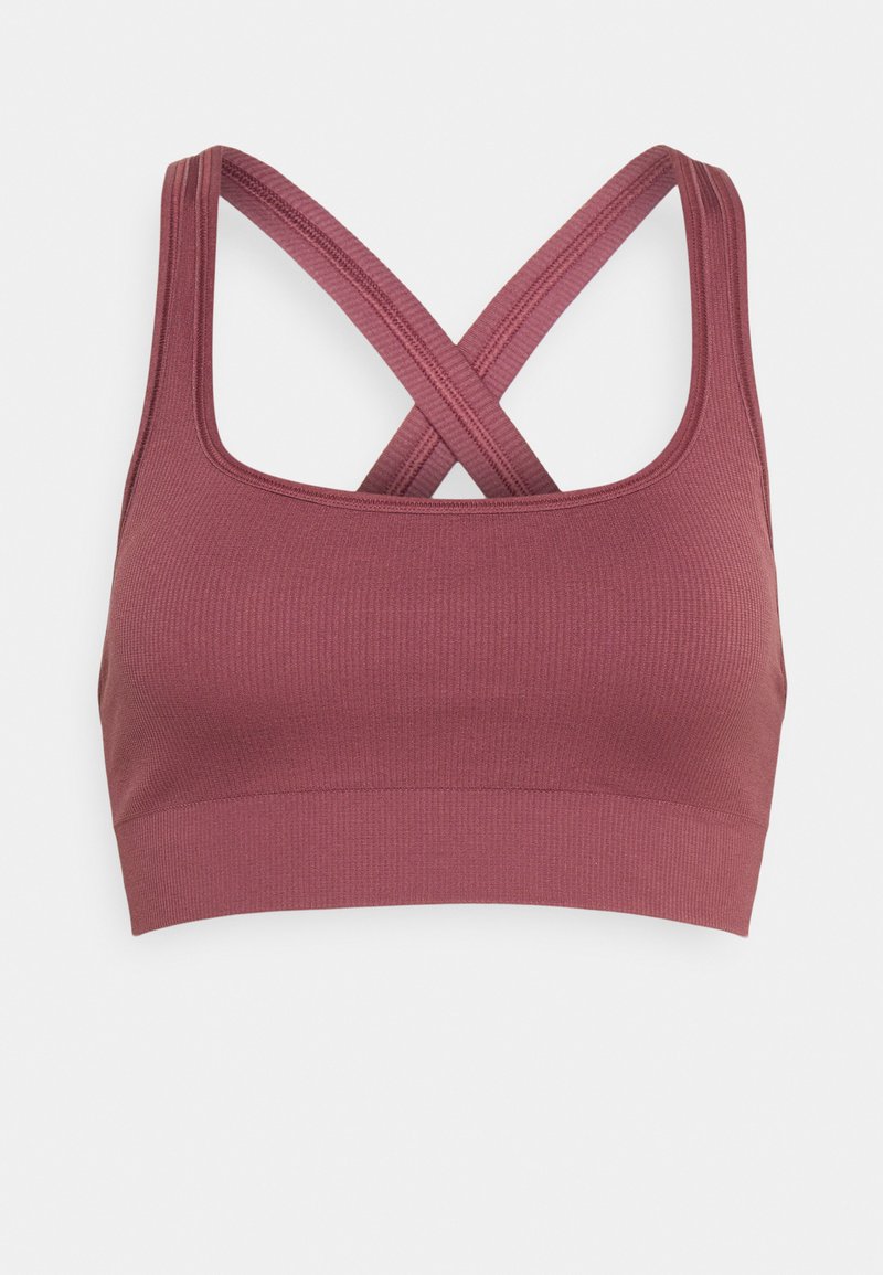 Athleta Sport-bh met light support donkerroze