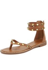 Sandales Plates Femme QUEEN HELENA - Cuir Véritable, Semelle Cuir/caoutchouc - Confort élégant Pour été