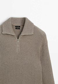 Massimo Dutti MOCK NECK - Jumper - brown
