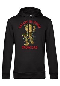 Marvel GUARDIANS OF THE GALAXY CLASSIC XMAS GROOT DAD - Mikina s kapucí - black