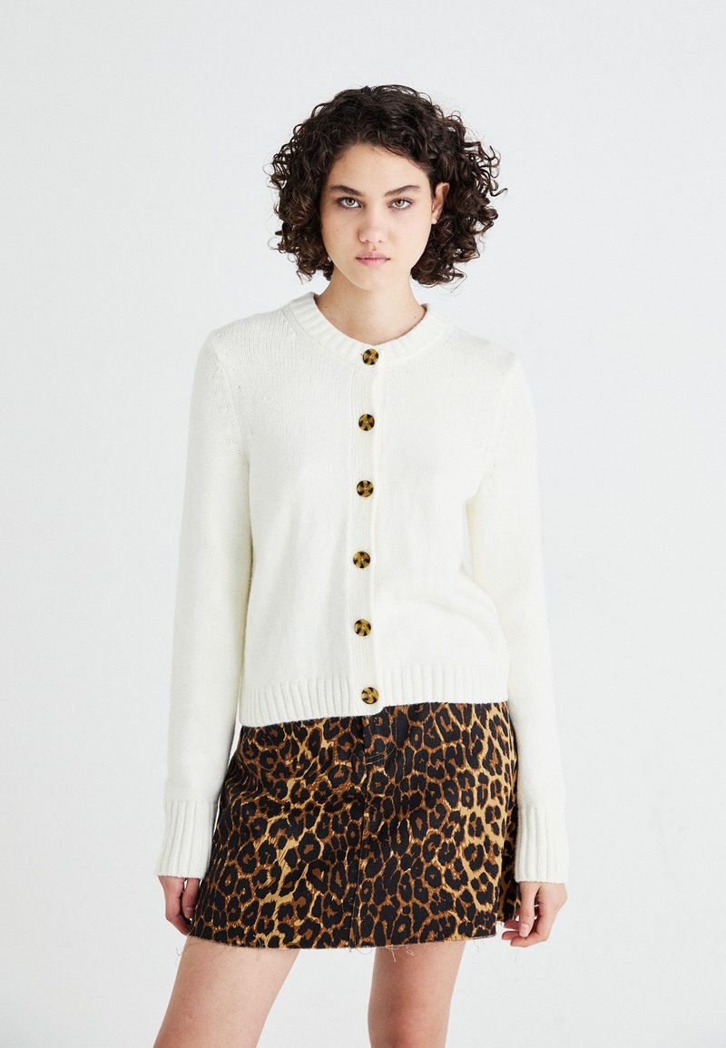 GAP CASHSOFT CREW CARDI - Kardiganas - ivory frost