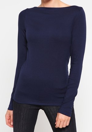 Langærmet T-shirt - dark blue