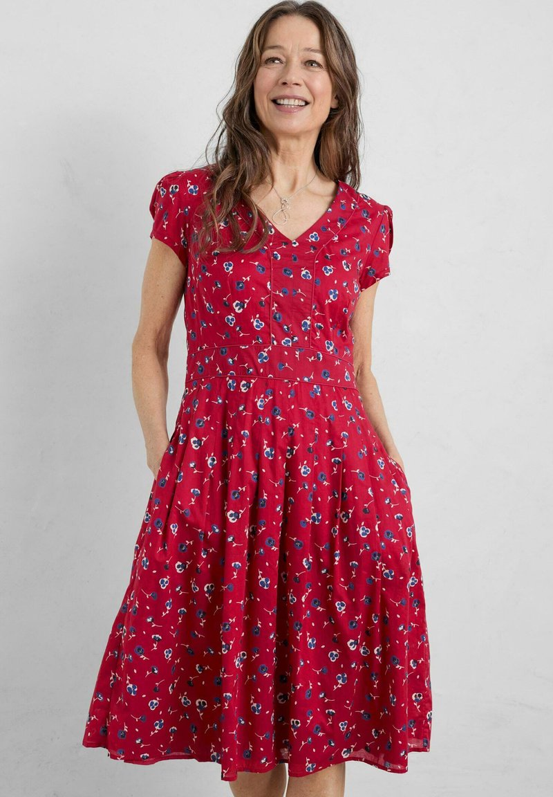 Seasalt Cornwall Sukienka letnia/czerwony Zalando.pl