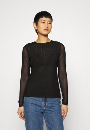 Langærmede T-shirts - true black