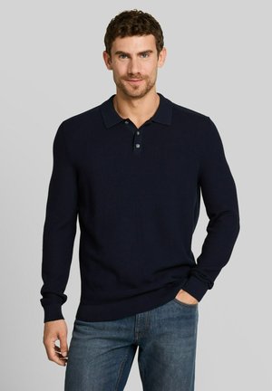 TOM TAILOR, STRUCTURED KNIT POLO - Poloshirt - sky captain blue