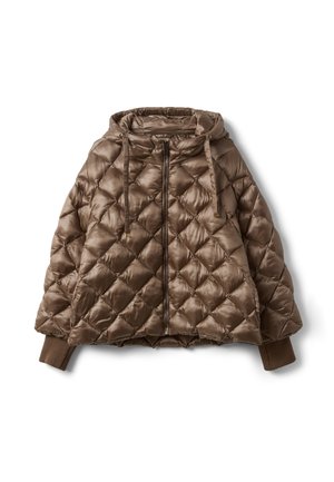 Stefanel, JACKET WITH ZIP AND HOOD, OVERSIZED FIT.. - Chaqueta de invierno - beige brown