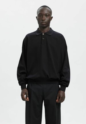 Pikkade varrukatega topp - dark navy