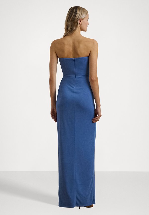 PLEATED JERSEY STRAPLESS GOWN - Jersey dress - soft lazuli2