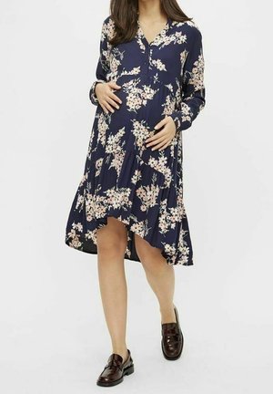 MAMALICIOUS Vestido camisero - blue