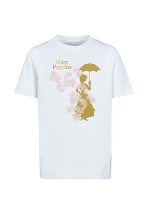 MARY POPPINS - FLORAL  - Print T-shirt - white