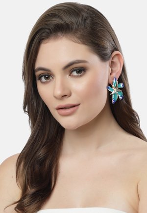 FLORAL - Øreringe - blue