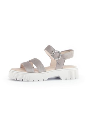 Sandalen met plateauzool - beige