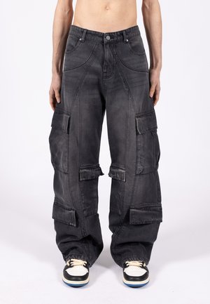 FAVELA UNISEX BAG WASHED UNISEX - Τζιν εργασίας - black washed