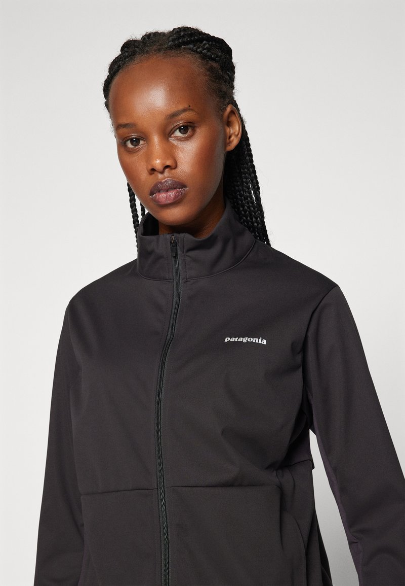 Patagonia WIND SHIELD JACKET - Soft shell jacket - black - Zalando