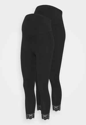 MLELIANA 2 PACK - Legginsy - black