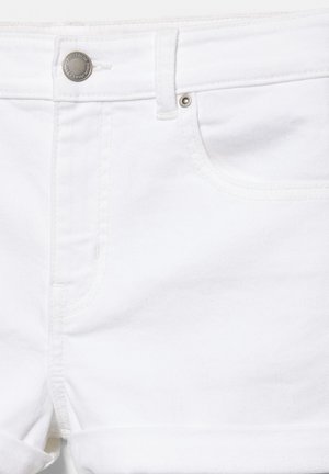 PULL&BEAR, MID-WAIST - Denimshorts - white