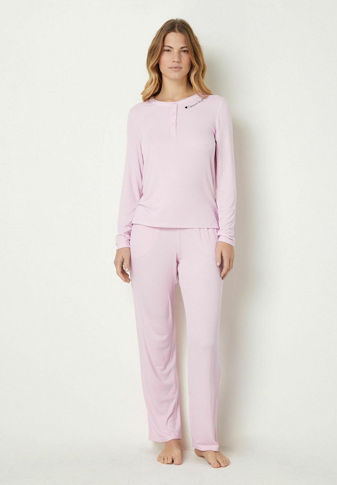 Yamamay LAMOUR TOUJOURS SET - Pigiama - light rose plain/rosa - Zalando