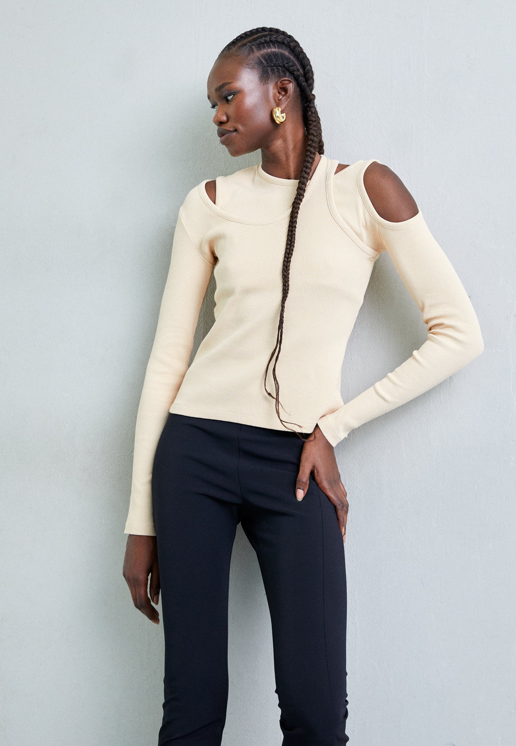 A.W.A.K.E. MODE ASYMMETRIC LONG SLEEVE - Langarmshirt - pastel 