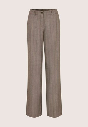 MADELEINE, MADELEINE HOSE WIDE-LEG-HOSE MIT NADELSTREIFEN - Stoffhose - dark taupe   cappuccino   multicolor