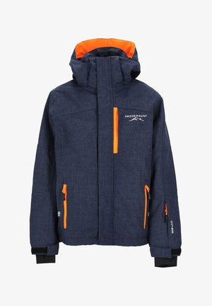 ANTON - Veste de snowboard - navy melange orange
