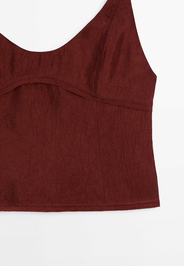 WITH SEAM DETAILS - Blouse - bordeaux3