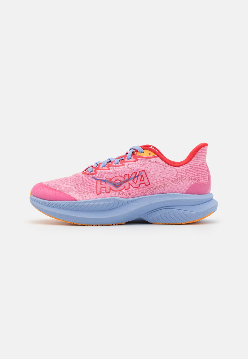 HOKA MACH 6 UNISEX - Sapatos para corrida em estrada - peony/cerise
