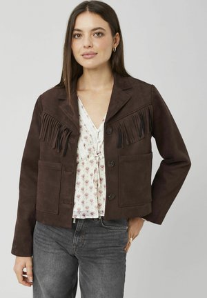 À FRANGE - Blazer - marron foncée