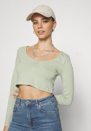 Even&Odd Petite 2 PACK - Top s dlhým rukávom - mottled grey/green