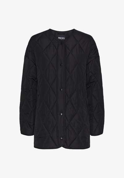 PCSTELLA QUILTED JACKET - Veste mi-saison - black