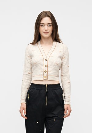 WOMEN'S SWEATER - Kardigán - avorio/daino