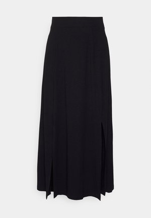 SLIT SKIRT - Gonna a campana - black