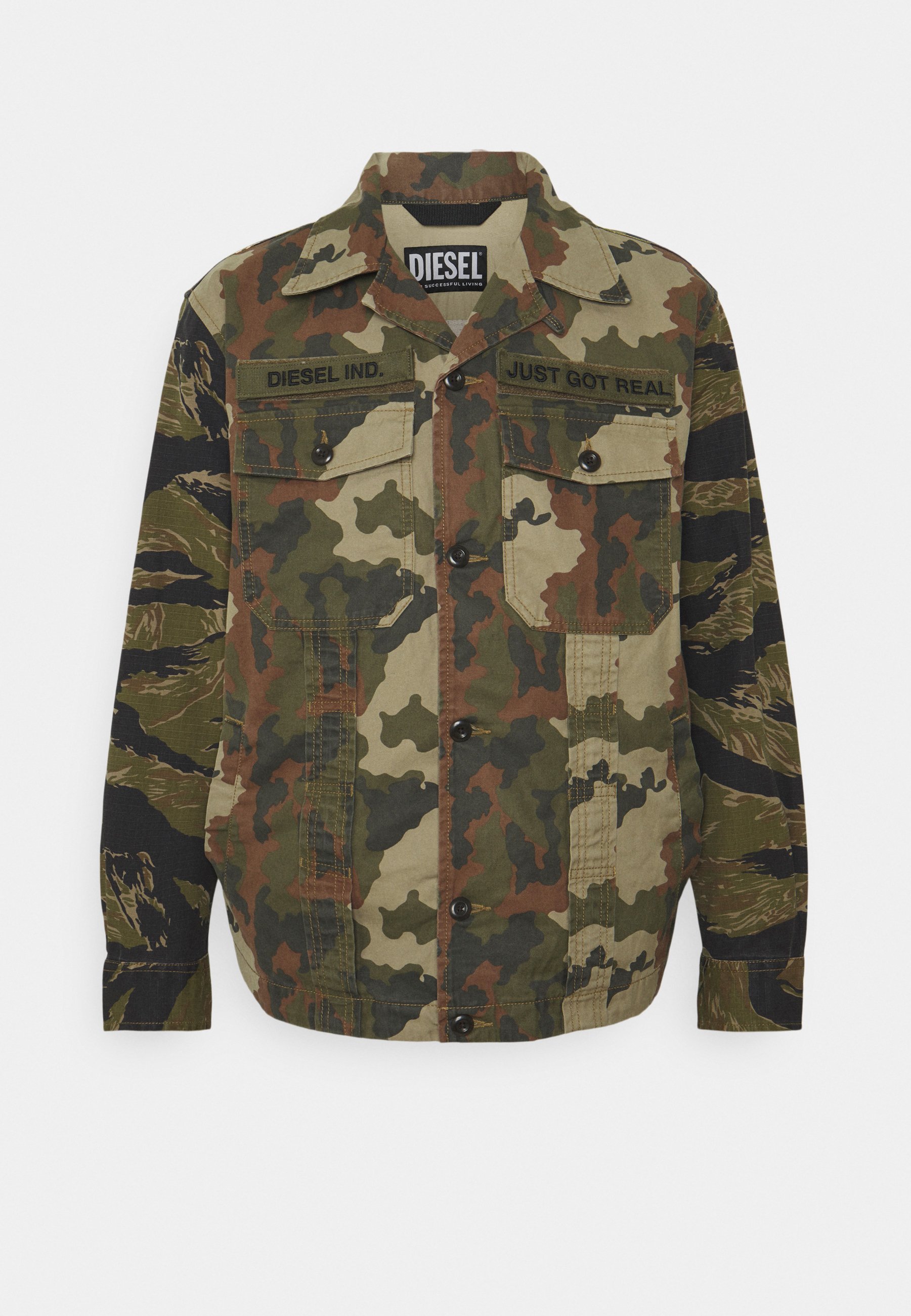 camo jacket denim