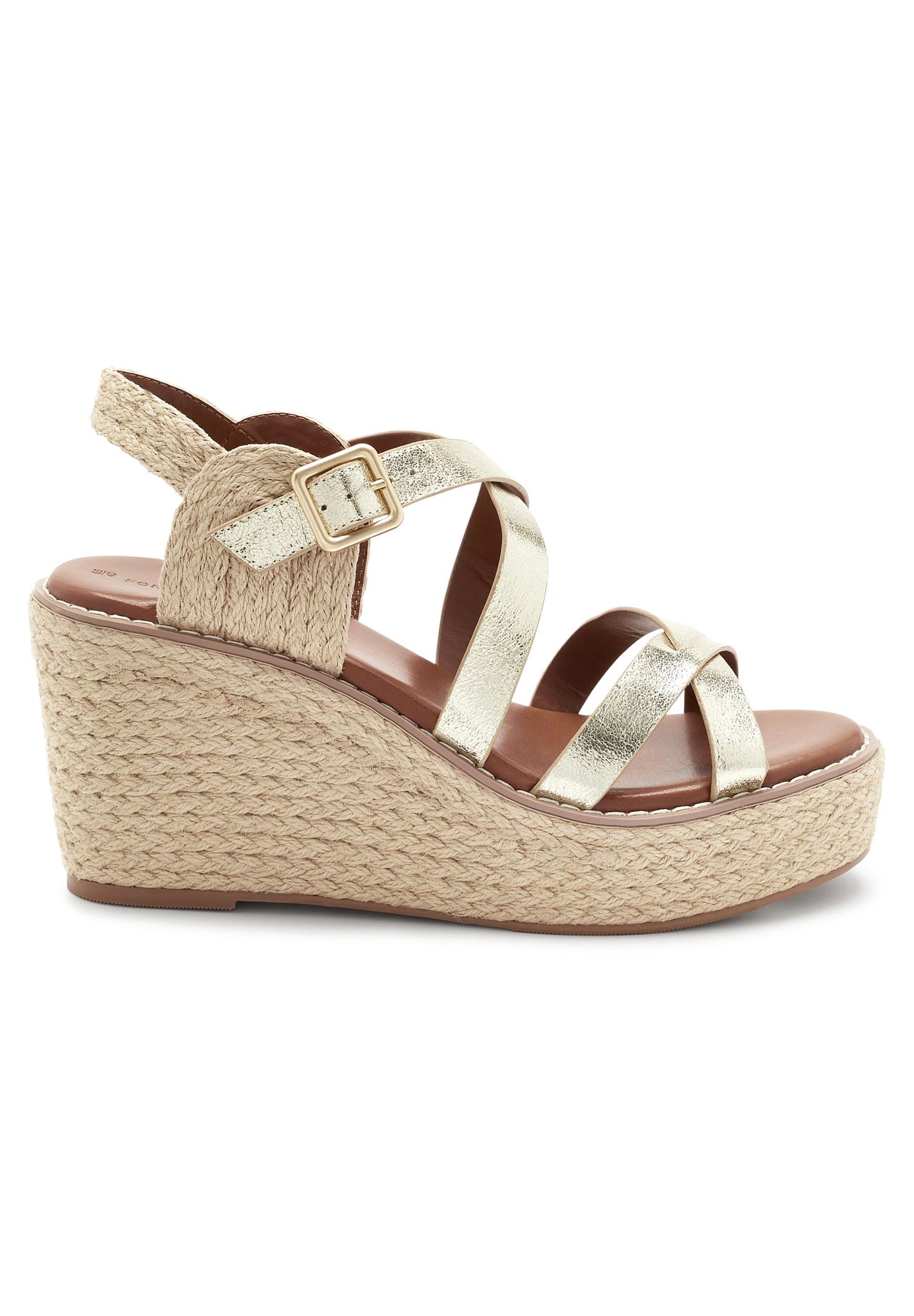 Next STRAPPY - Alpargatas - gold/dorado - Zalando.es
