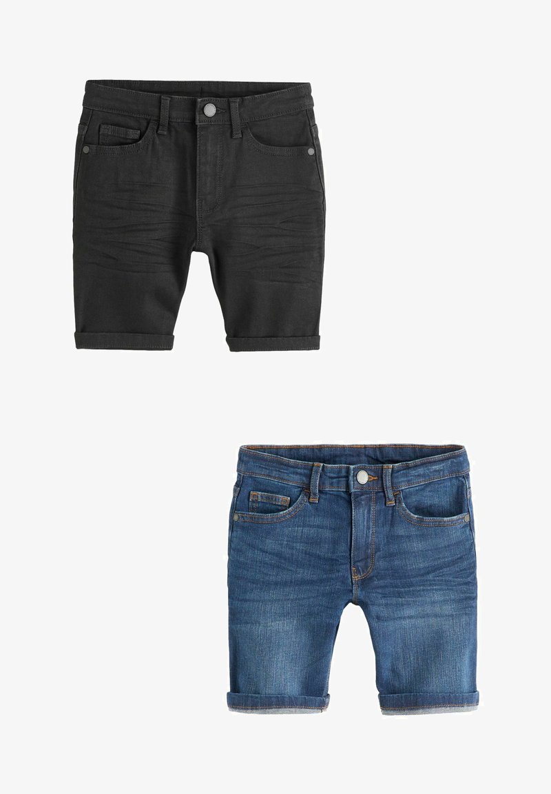 Next 2 PACK 3-16YRS - Džinsa auduma šorti - black blue
