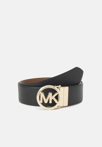 REVERSIBLE BELT - Curea - black/luggage/gold-coloured