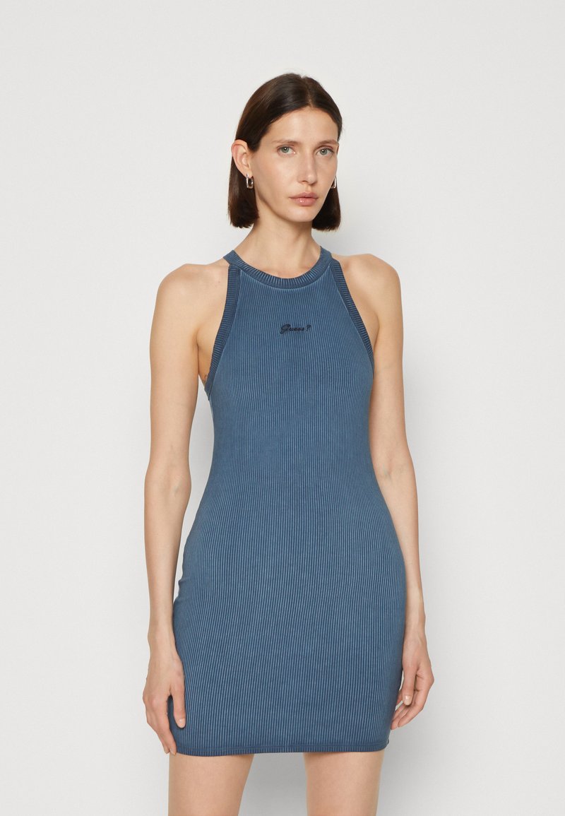 Guess Originals ORIGINAL TANK DRESS Pouzdrové šaty uniform blue/modrý denim Zalando.cz
