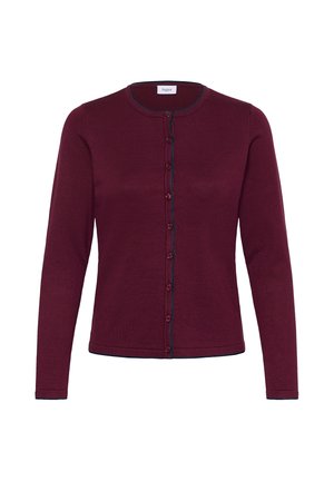 Saint Tropez, MILASZ CONTRAST STRIPE CARDIGAN - Kardigan - zinfandel atmos mel. contrast